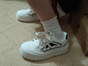 回力女鞋夏季網(wǎng)面透氣鞋子女蝴蝶結(jié)網(wǎng)紅百搭休閑鞋學(xué)生板鞋 米黑  38 曬單實(shí)拍圖