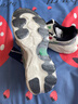 斐樂(lè )（FILA）男鞋蕨草鞋2代老爹鞋易烊千璽同款2025夏季新款透氣休閑鞋運動(dòng)鞋 奶白/太空銀-GS 42 曬單實(shí)拍圖
