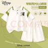 迪士尼（Disney）迪士尼童裝夏季薄款學(xué)院風(fēng)polo短袖男童運(yùn)動(dòng)套裝森系洋氣韓版衣服 迪墨鏡奇K綠 150 150cm 曬單實(shí)拍圖