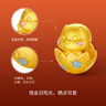周六福3D硬金黃金轉運珠巳喜萌蛇生肖蛇手繩定價A1613099 約1.12g禮物 曬單實拍圖