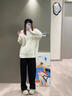 黑色高領(lǐng)毛衣男韓版潮流內(nèi)搭打底針織衫港風(fēng)寬松大碼男款線衣外套 10532-M643米白色 L 約110-125斤可穿 曬單實拍圖