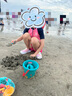 Skechers斯凱奇童鞋一腳蹬洞洞鞋女童涼鞋夏中大童沙灘鞋兒童拖鞋308004L 曬單實拍圖