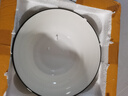 家用北歐風(fēng)菜盤(pán)碟子千順陶瓷餐具水磨石飯碗飯盤(pán)可微波爐面碗湯碗 水磨石7英寸橫紋碗1個(gè) 曬單實(shí)拍圖