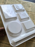 今萬福 商用特厚密胺餐盤六格仿瓷 分格飯盤快餐盒打菜盤 白色 曬單實拍圖