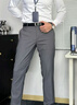 倉(cāng)石一樹 KAZUKI KURAISHI倉(cāng)石一樹2025新款上新男直筒西裝褲男商務(wù)休閑黑色男正裝春秋西褲 灰色 36 曬單實(shí)拍圖