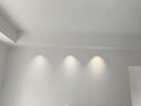 FLYPROled射燈嵌入式天花燈家用客廳洗墻燈深杯防眩窄邊框筒燈S037 防眩射燈-白杯-4000K 7W【75開孔】 曬單實拍圖