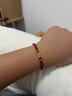 中國黃金貔貅黃金手鏈女足金瑪瑙轉運珠手串七夕情人節(jié)禮物送女友老婆生日 足金貔貅金珠手串-紅瑪瑙 曬單實拍圖
