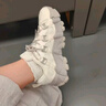 FILA FUSION斐樂潮牌女鞋戶外徒步登山鞋休閑鞋老爹鞋運(yùn)動(dòng)鞋輕便 雪白-SW 38 曬單實(shí)拍圖