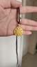 夢金園七夕情人節(jié)禮物  時尚飾品吊墜 古法寶相花開鏤空鑲嵌莫桑石掛墜 中板-凈金重約8g克重多退少補 曬單實拍圖