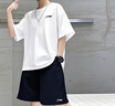 LI-NING KIDS李寧兒童速干套裝夏季新款短袖短褲輕薄透氣運動套裝男大童兩件套 白色小標速干套裝 140 cm 曬單實拍圖
