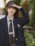 MAGIOPY2025新款韓系英倫學(xué)院風(fēng)JK制服外套襯衣裙子穿搭三件套裝 開衫外套+襯衣+百褶裙+領(lǐng)帶 M 曬單實(shí)拍圖