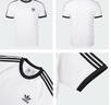 adidas三條紋修身純棉運動上衣圓領(lǐng)短袖T恤男女夏阿迪達斯三葉草 白   L 曬單實拍圖