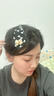 BARY REEF無痕劉海貼粘頭發(fā)魔術貼氣質新款前額碎發(fā)貼女后腦勺碎發(fā)整理發(fā)飾 黑色小熊魔術貼3件套【主圖款】 曬單實拍圖