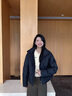 波司登（BOSIDENG）2025新款輕薄羽絨服女短款90絨立領(lǐng)菱格寬松時(shí)尚外套B250135326 夜空黑|8F44 XS 155/80A 體重約110以?xún)?曬單實(shí)拍圖