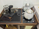 木馬人移動(dòng)茶桌家用小茶臺(tái)竹木茶車茶幾茶具套裝自動(dòng)燒水壺一體茶水柜 烏金石面板*65長+煮茶電器 曬單實(shí)拍圖