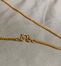 千葉珠寶黃金項(xiàng)鏈鎖骨鏈素鏈金項(xiàng)鏈女時(shí)尚45cm計(jì)價(jià)送女友情人節(jié)禮物 足金項(xiàng)鏈/支持多退少補(bǔ) 金重約2.62/45cm 曬單實(shí)拍圖