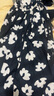 艾諾絲雅詩【商場同款】2025夏季新品100%棉碎花半身裙長裙大裙擺40413595 黑底米花 S 曬單實(shí)拍圖