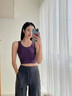 LNGA LANDGRE健身運動(dòng)背心女內衣美背防震防下垂大胸顯小跑步瑜伽上衣抹胸外穿 時(shí)尚黑上衣【十級防震】 L (110-125)斤 曬單實(shí)拍圖