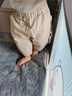 嘟嘟家兒童純棉短褲夏季寶寶褲子國(guó)風(fēng)男童七分褲夏款女童童裝 卡其色 90 曬單實(shí)拍圖