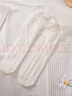 IEF/愛(ài)依服襪子2025夏季新款法式甜美減齡淑女氣質(zhì)蕾絲花邊長(cháng)襪 白 均碼 曬單實(shí)拍圖