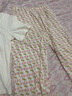 ubras全棉系列滿(mǎn)印開(kāi)襟家居服女短袖長(cháng)褲純棉套裝元氣舒適睡衣軟棉棉 短袖長(cháng)褲-奶糖白色 M 曬單實(shí)拍圖