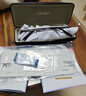 精工(SEIKO)眼鏡框男款商務(wù)半框鈦材遠近視光學(xué)眼鏡架H01116 74 53mm深灰色 曬單實拍圖