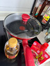 特福（Tefal）不粘鍋平底鍋煎鍋健康早餐煎鍋牛排煎鍋家用紅心鈦元素涂層炒鍋 紅心感溫（鈦元素不粘鍋） 24cm 曬單實拍圖