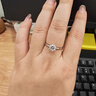 蒂瑞珂一克拉戒指女銀飾莫桑鉆戒銀戒指訂婚結婚生日禮物送女友戒指情侶 經(jīng)典六爪女戒50分 活口+燈光禮盒 曬單實拍圖