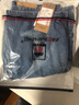 AEMAPE高端蘋果男士100%純棉牛仔褲夏薄款寬松闊腿高腰深襠寬腿耐穿大碼 【厚款】深藍色 34 (2尺7) 曬單實拍圖