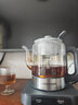 歐美特（OUMETE）自動(dòng)上水電熱水壺燒水壺茶臺茶桌茶幾一體嵌入式電茶壺泡茶抽水茶具套裝 尊貴黑【316款】高硼硅玻璃款 曬單實(shí)拍圖