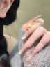 中國黃金CHINA GOLD碎碎冰愛心18k耳釘女彩金耳飾七夕情人節(jié)禮物送女友老婆生日實用 京速達-18K金碎碎冰愛心耳釘 曬單實拍圖