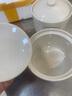 陶瓷燉盅隔水燉家用帶蓋雞蛋羹湯盅燉罐蒸蛋小瓦罐湯煲燉罐 乳白色煨湯燉盅【兩個裝】 500ml 曬單實拍圖