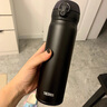 膳魔師（THERMOS）保溫杯鈦杯500ml男女士超輕便攜咖啡杯TCTG-500 炫酷黑 曬單實拍圖