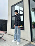 波司登春【90鵝絨】短款輕薄羽絨服男連帽保暖休閑外套B250131035 曬單實(shí)拍圖