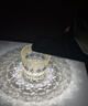 VIANASA'S冰藍(lán)螢石江戶切子水晶玻璃杯威士忌酒杯洋酒杯子日式 紫螢石(單只禮盒裝) 330ml 1只 曬單實拍圖