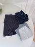 貓人內(nèi)褲男士純棉透氣蠶 絲抑菌襠大碼高端新疆棉中腰運動三角短褲頭 深藍(lán)+深灰+黑色 3條 L 曬單實拍圖