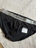 Calvin Klein內(nèi)衣【炫光引力帶】25春夏男士ck光澤腰邊彈力三角內(nèi)褲男NB4126 UB1-太空黑 1條 XL 曬單實(shí)拍圖