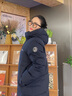 波司登（BOSIDENG）于適同款25新款羽絨服男女同款情侶長(cháng)款寬松舒適連帽面包服外套 黑青色|5978 XL 175/96A 體重約140-155斤 曬單實(shí)拍圖