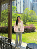 艾萊依（ERAL）女士防曬服2025新款防曬衣夏季UPF100+防紫外線(xiàn)涼感透氣原紗外套 夢(mèng)境花園（粉） M 160 曬單實(shí)拍圖