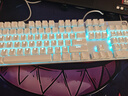 惠普（HP）GK400F機械鍵盤 辦公電競游戲?qū)Ｓ糜芯€ 臺式機筆記本電腦鍵盤鼠標套裝 【銀色冰藍光 鍵鼠套裝】茶軸 USB 曬單實拍圖