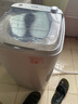 志高（CHIGO）脫水機(jī)甩干機(jī)小型迷你家用甩干桶出租房宿舍大容量單杠脫水桶烘干一體 8.6KG 力薦【不銹鋼桶加厚款】 曬單實(shí)拍圖