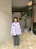 波司登（BOSIDENG）2025新款羽絨服女兒童一手長(zhǎng)三合一5A抗菌絨4防外套T250131342 勇敢熊紫9EA4 140 /64 約 130-140cm 30kg 曬單實(shí)拍圖