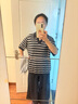 ARKET男裝 棉麻混紡短袖polo衫藏藍(lán)/米白夏季新款0710956028 藏藍(lán)色/米白色 M 175/100A (M) 曬單實(shí)拍圖