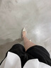 達芙妮高跟鞋女淺口增高春季尖頭單鞋舒適氣質(zhì)百搭粗跟鞋 米白色  38  曬單實(shí)拍圖