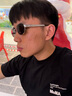 Fakeme[七夕禮物]輕奢老錢風(fēng)橢圓太陽(yáng)鏡防紫外線墨鏡ins風(fēng)大小姐 nocap BSV(銀框黑灰片) 曬單實(shí)拍圖