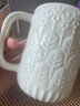 星巴克（Starbucks）墨水咖啡杯白色浮雕馬克杯414ml辦公室咖啡水杯男女生教師節 曬單實(shí)拍圖