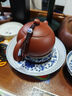 兮元記纏枝蓮青花壺承中式復(fù)古高檔茶托盤家用陶瓷蓋碗托點心盤茶具配件 纏枝蓮青花小圓壺承 曬單實拍圖