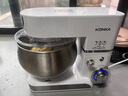 康佳（KONKA）廚師機家用小型多功能面粉奶油攪拌機和面機全自動(dòng)揉面機商用打蛋器多功能活面5升 KM-993 【基礎款】5升1200W白色廚師機 曬單實(shí)拍圖