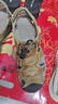 EXUELING頭層牛皮涼鞋男夏季新款戶(hù)外運(yùn)動(dòng)包頭休閑鞋拖鞋透氣男士沙灘鞋 暗棕 43 (265mm) 曬單實(shí)拍圖