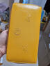 歐迪鳥(niǎo)（ODYBIRD）新款真皮招財錢(qián)包男黃色貔貅長(cháng)款錢(qián)夾拉鏈手拿包時(shí)尚休閑卡包 黃色-禮盒裝 20*2.6*10cm 曬單實(shí)拍圖